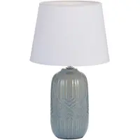 Pauleen Tafellamp Glowing Hug, blauw, Woon-/ Eetkamer, Keramiek, Tafellamp