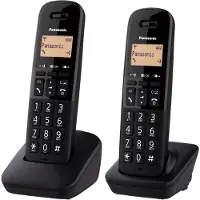 Panasonic KX-TGB612, DECT-telefoon, Telefoon met kabel, Luidsprekerfunctie, 50 nummers, Nummerherkenning, Zwart