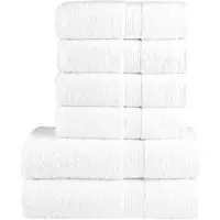 vidaXL 6-delige Handdoekenset SOLUND 600 g/m² wit