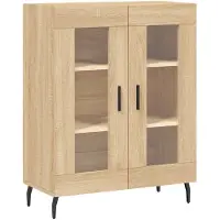 vidaXL Hoge kast 69,5x34x180 cm bewerkt hout sonoma eikenkleurig