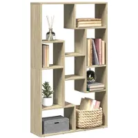 vidaXL Boekenkast 72x20x120,5 cm bewerkt hout sonoma eikenkleurig