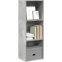 vidaXL Boekenkast 40x30x114 cm bewerkt hout betongrijs