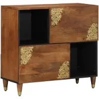 vidaXL Dressoir Bruin 80 x 33 x 75 cm Massief Mango Hout