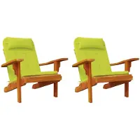 vidaXL Stoelkussens 2 st Oxford Stof Heldere Groen. 58 x 77 x 4,5 cm