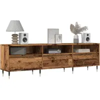 vidaXL Tv-meubel 150x30x44,5 cm bewerkt hout oud houtkleurig