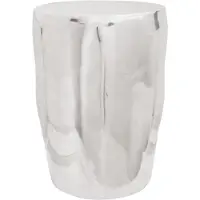 vidaXL Kruk Zilver Aluminium
