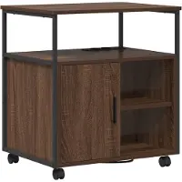 vidaXL Kast met Oplaadstation 61 x 46 x 67 cm Bewerkt hout Bruin Eiken