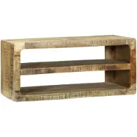 vidaXL TV Kast met plank Bruin 80 x 32 x 36 cm Massief mangohout