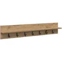 vidaXL Wandgemonteerde kapstok Artisan Eiken 100 x 10,5 x 18 cm