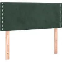 vidaXL Hoofdbord 100x5x78/88 cm fluweel donkergroen