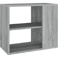 vidaXL Bijzetkast 60x30x50 cm bewerkt hout grijs sonoma eikenkleurig