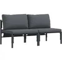 vidaXL Buiten Meubilair 2 Stuk Antraciet 80 x 80 x 71 cm Staal