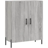 vidaXL Hoge kast, grijs Sonoma, 69,5 x 34 x 180 cm, houtvezel