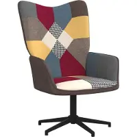 vidaXL Relaxstoel patchwork stof