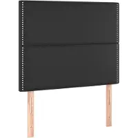 vidaXL Hoofdbord zwart 90x5x118/128 cm kunstleer