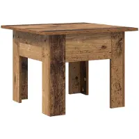 vidaXL Salontafel Oudhout 55 x 55 x 42 cm Bewerkt hout