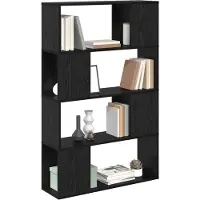 vidaXL Tv-meubelset 80 x 24 x 125 cm Zwart Bewerkt hout