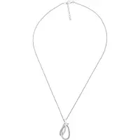 Orphelia 'Alverta' Dames 925 Sterling Zilveren Ketting met Hanger - Zilver/Roze ZH-7232
