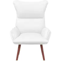 vidaXL Fauteuil Wit 69 x 74 x 93 cm Kunstleer