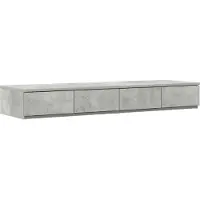 vidaXL Bedlades Beton Grijs 120 x 36,5 x 16,5 cm Bewerkt hout