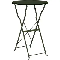 vidaXL Bistrotafel Donkergroen Ø 50 x 71 cm Poedergecoat staal