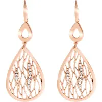 Orphelia 'Linda' Dames 925 Sterling Zilveren Oorbellen - Roze ZO-7188/RG