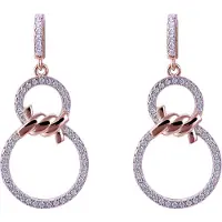 Orphelia 'Aavia' Dames 925 Sterling Zilveren Oorringen - Roze ZO-7422