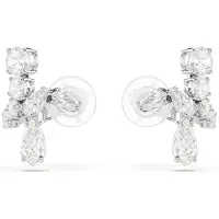 Swarovski 'Matrix' Vrouwen Basis metalen Clip Oorbellen - Zilver 5692523