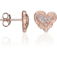 Orphelia 'Hazel' Dames 925 Sterling Zilveren Stud Oorbellen - Roze ZO-7082/1