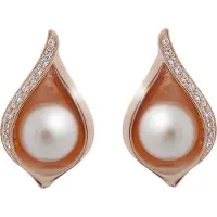 Orphelia 'Sophia' Dames 925 Sterling Zilveren Stud Oorbellen - Roze ZO-7234/RG