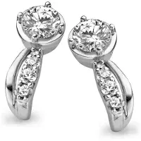 Orphelia Dames 925 Sterling Zilveren Stud Oorbellen - Zilver ZO-5122