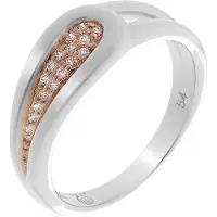 Orphelia Dames 925 Sterling Zilveren Ring - Zilver/Rosé ZR-7228