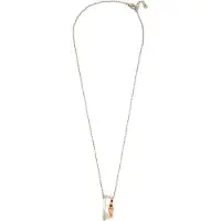 Orphelia Dames 925 Sterling Zilveren Ketting met Hanger - Zilver/Roze ZH-6042