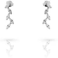 Orphelia 'Charlene' Dames 925 Sterling Zilveren Oorbellen - Zilver ZO-7568