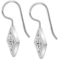 Orphelia Dames 925 Zilveren Dangle Oorbellen - Zilver ZO-5254