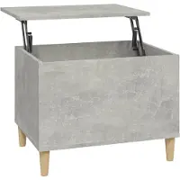 vidaXL Salontafel 60x44,5x45 cm bewerkt hout betongrijs