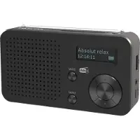 Telestar TOP 100 Schwarz Draagbare radio DAB+, VHF (FM) Bluetooth, USB Acculaadfunctie, Oplaadbaar, Wekfunctie Zwart