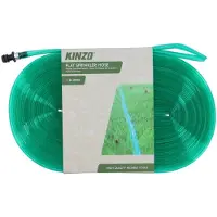 Kinzo Sproeislang 30M – Platte Tuinslang / Druppelslang – Voor Gazon, Bloembedden en Tuin – Gelijkmatige Besproeiing