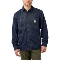 Carhartt 105605 Overhemden Denim Fleece Lined Snap Front | Maat: XL