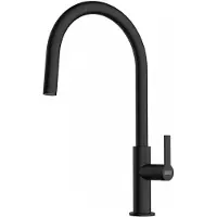 Franke Maris Slim - Keukenkraan FS 2839.901, met uittrekbare vuistdouche, mat zwart 115.0728.389