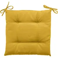 Merkloos Hesperide Tuinstoelkussen - geel - uv-bestendig - 40 x 4 cm - tuinstoelkussens