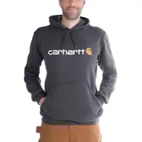 Carhartt 100074 Signature Logo Sweatshirt - Original Fit - Carbon Heather - L