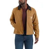 Carhartt Duck Detroit Rugged Flex Detroit, stoffen jas ,lichtbruin/zwart ,XL