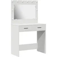 vidaXL Kaptafel Wit 78,5 x 41 x 135 cm Bewerkt hout
