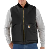 Carhartt Bodywarmer Men V01 Insulated Rib Collar Vest Black-XXXL