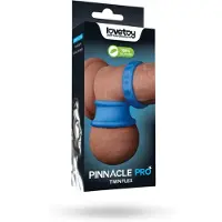 Vuxen - Pinnacle Pro - Twin Flex Stretcher Cockring - Blauw