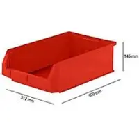 Ssi Magazijnbak LF 531 - polypropeen - L 500 x B 312 x H 145 mm - 16,5 l - rood