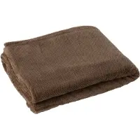 J-Line plaid Snuggle - polyester - bruin