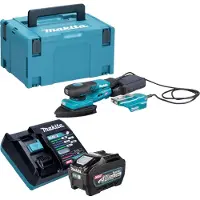 Makita BO 006 CGT101 Accu-deltaschuurmachine 40 V max. 100 x 150 mm 3,0 mm slag Borstelloos + 1x oplaadbare accu 5.0 Ah + lader + Makpac