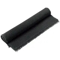 Vivaraise - Effen badmat Elly Zwart 54 x 110